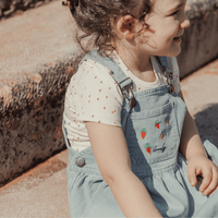 The Denim Dress - Raspberry Red