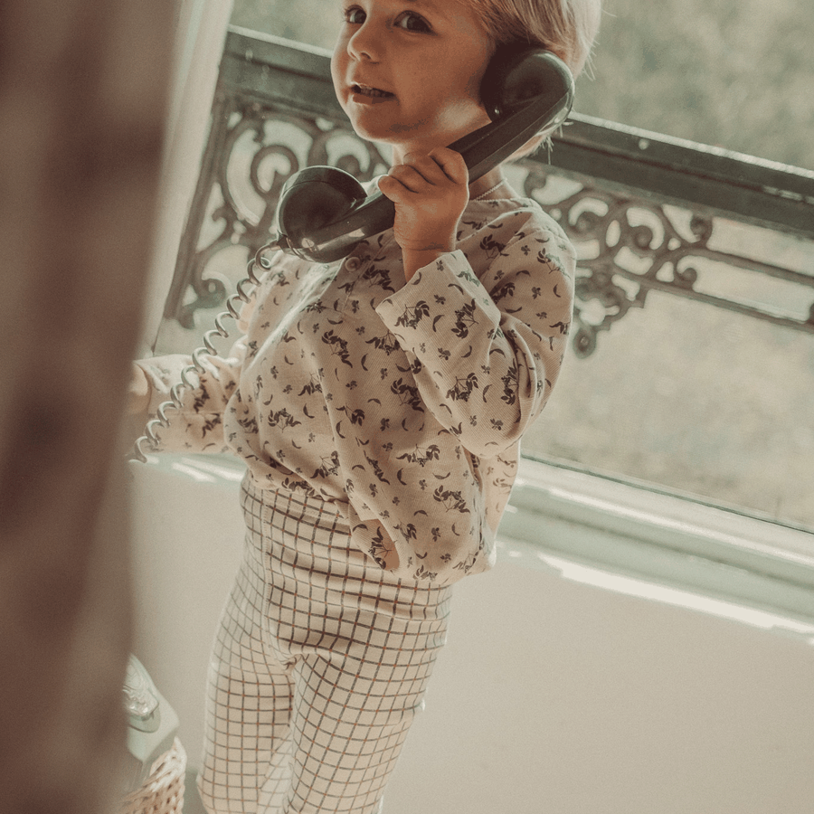 The Printed Legging - White Checkered