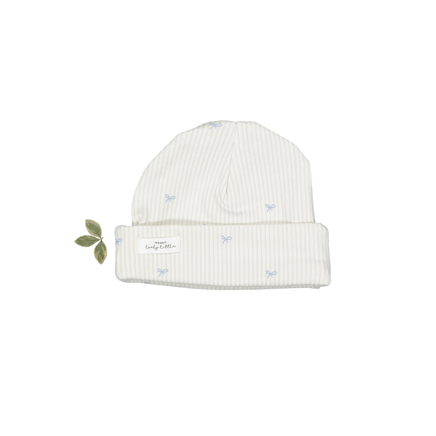 The Printed Hat - Blue Bow