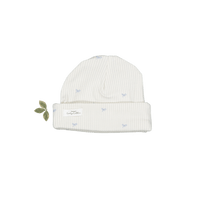 The Printed Hat - Blue Bow