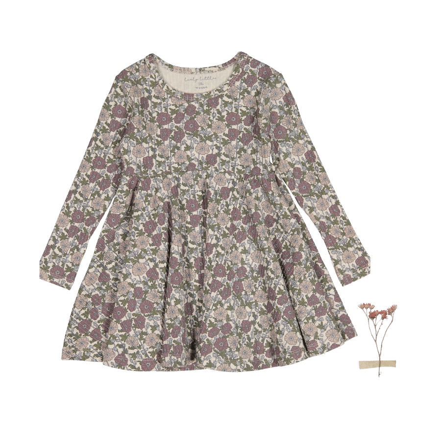 The Printed Long Sleeve Dress - Ava – Lovely Littles