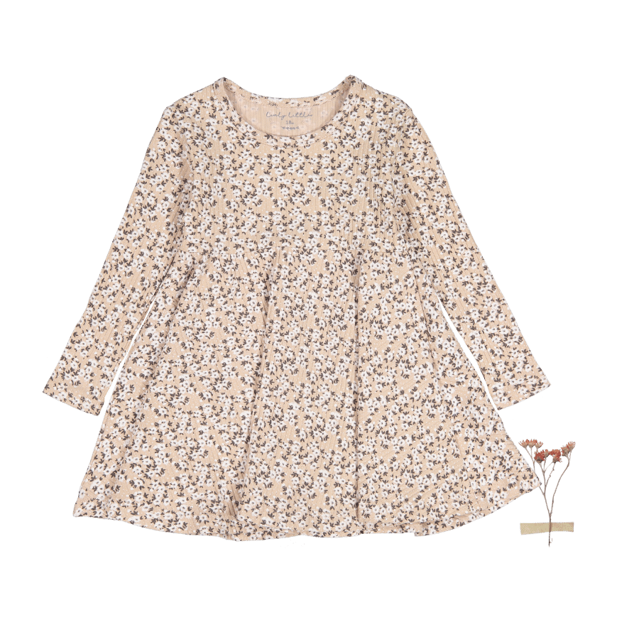 The Printed Long Sleeve Dress - Adelyn – Lovely Littles