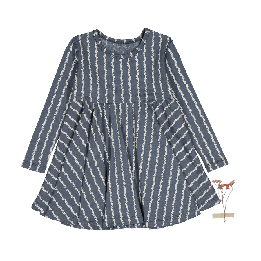 The Printed Long Sleeve Dress - Linear Stem – Lovely Littles