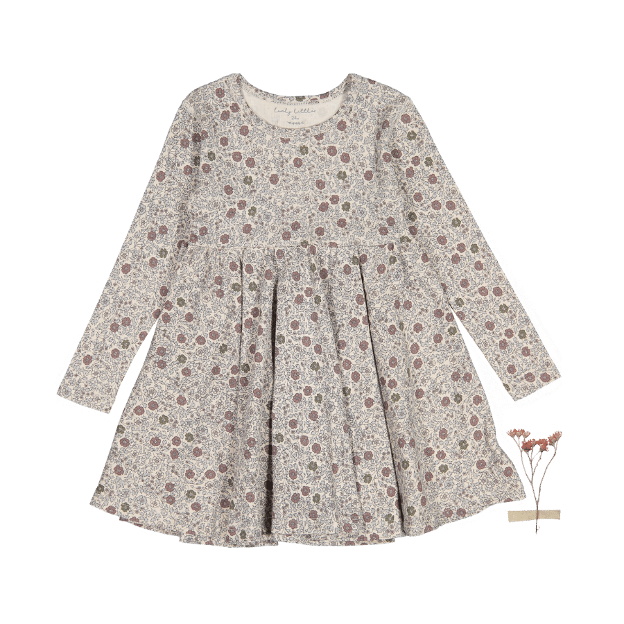 The Printed Long Sleeve Dress - Isla – Lovely Littles