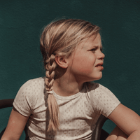 The Printed Short Sleeve Tee - Lux Pink