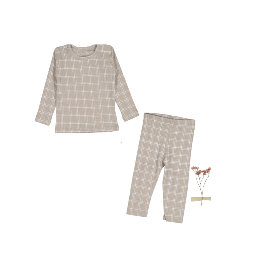 The Legging Set - Taupe Check