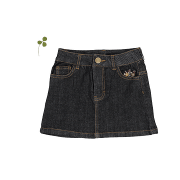 The Denim Skirt - Black