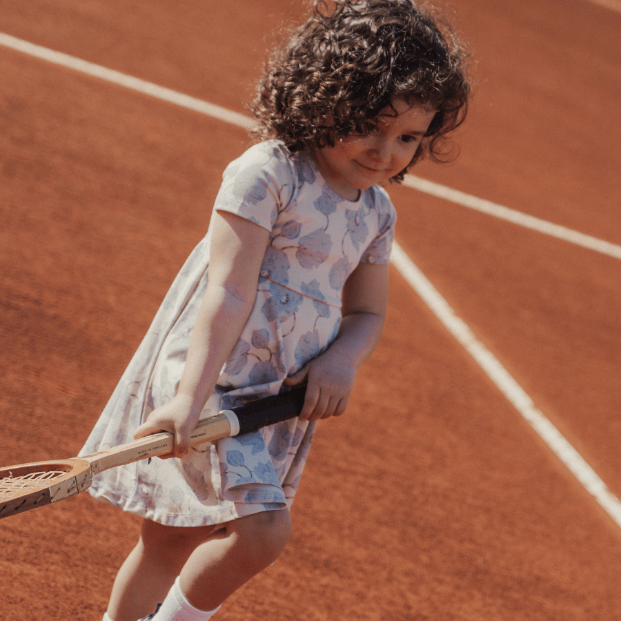 The Printed Short Sleeve Dress - Camellia