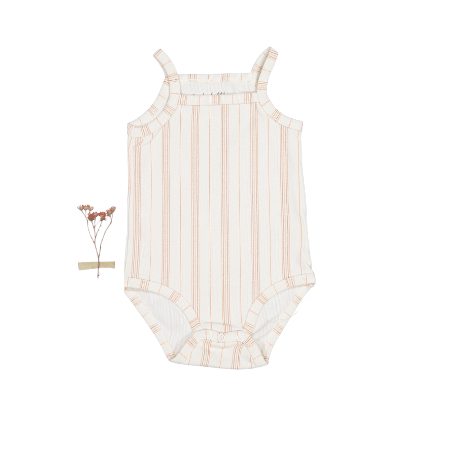 The Printed Tank Onesie - Rose Stripe – Lovely Littles