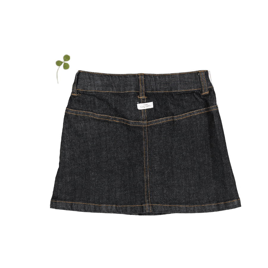 The Denim Skirt - Black