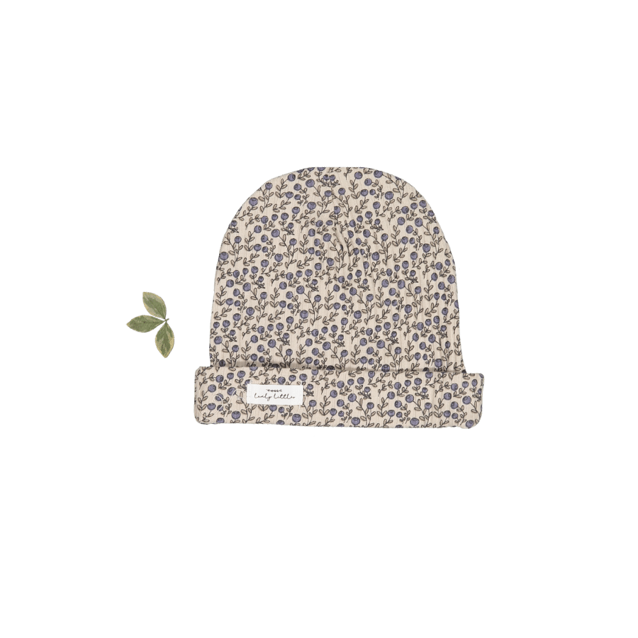 The Printed Hat -  Blueberry