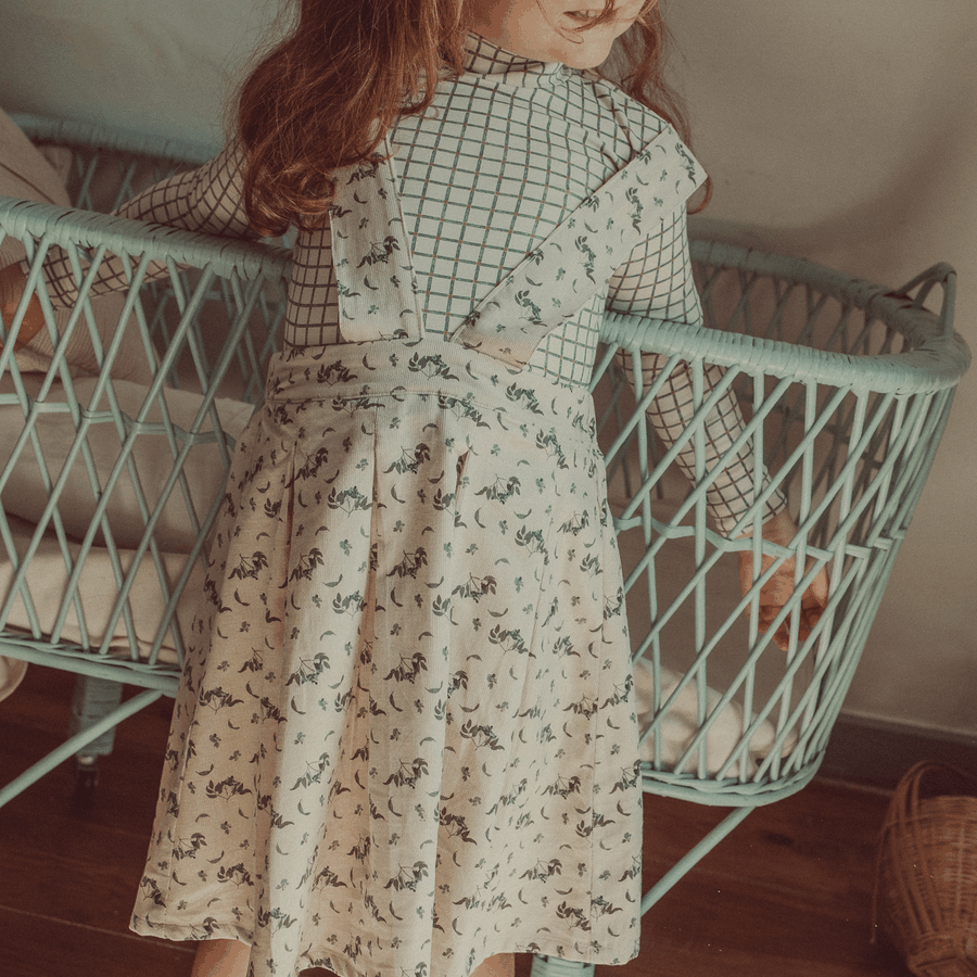 The Printed Turtleneck - White Checkered