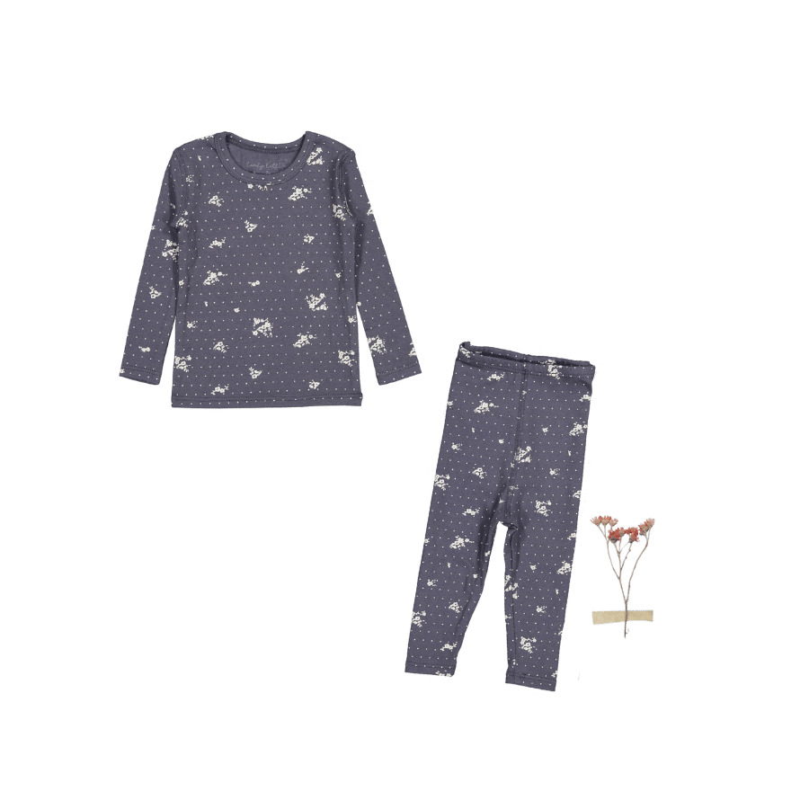 The Legging Set - Steel Floral