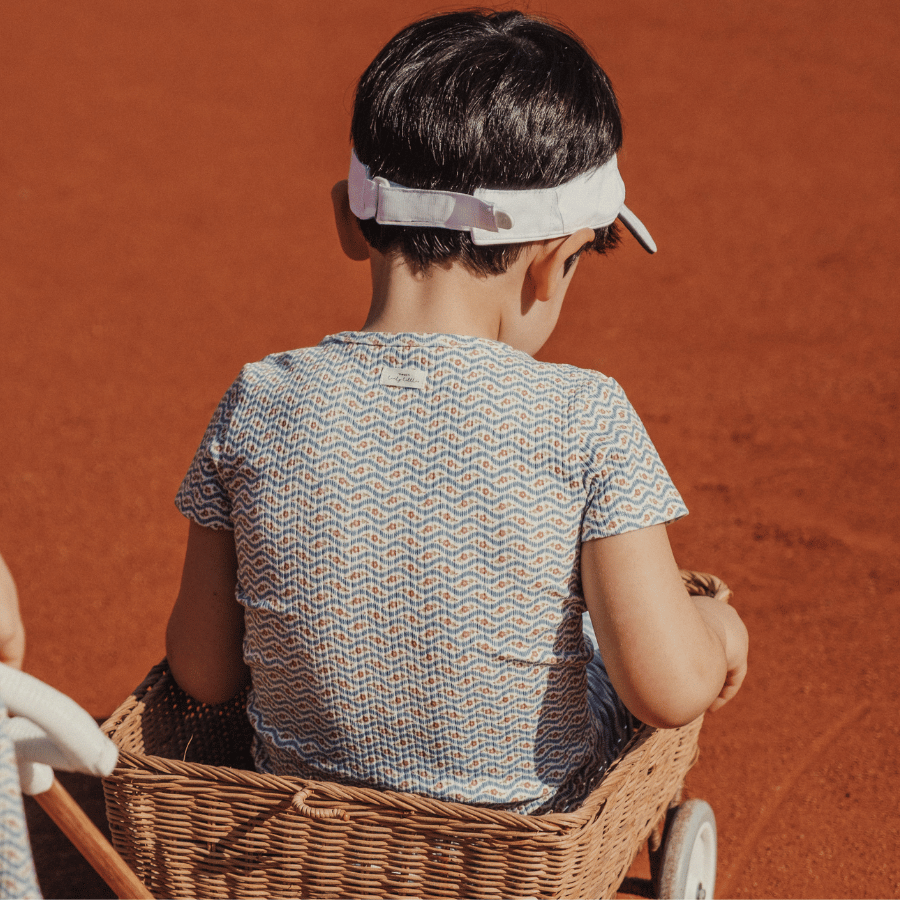 The Printed Short Sleeve Tee - Elsie Indigo