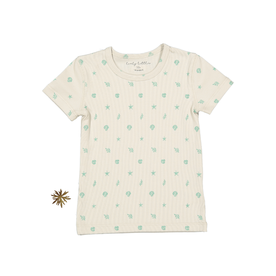 The Printed Short Sleeve Tee - Darya Sea