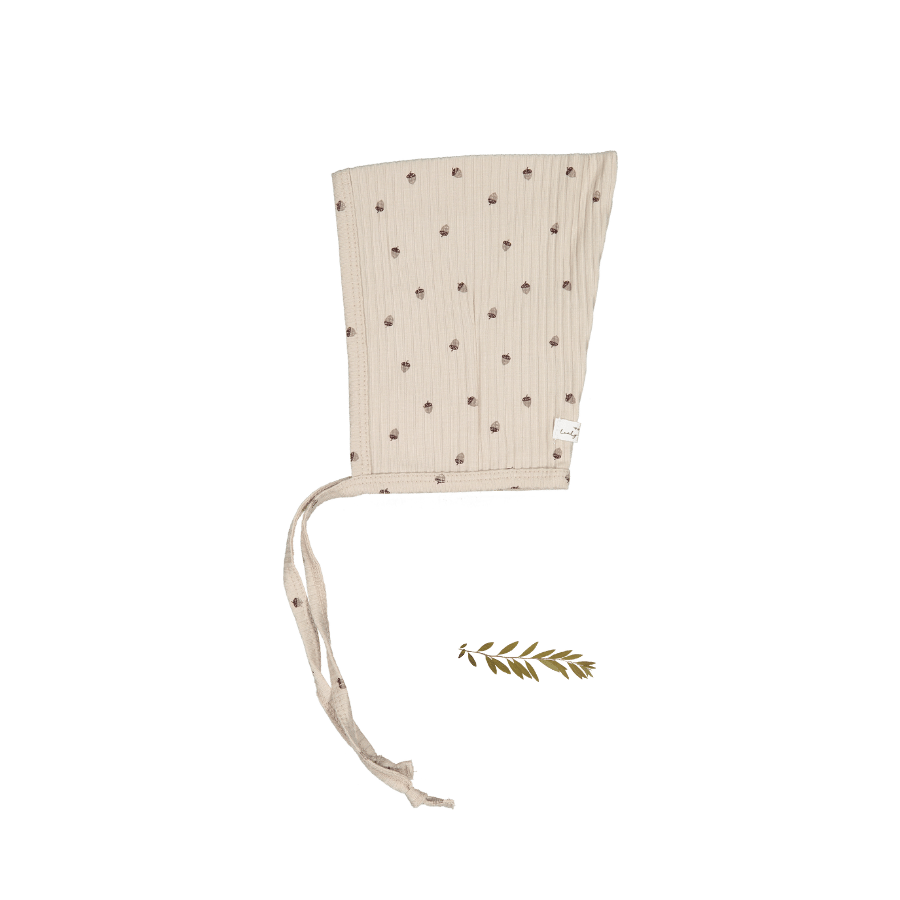 The Printed Pixie Bonnet -  Acorn