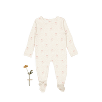 The Printed Romper - Heirloom Bow