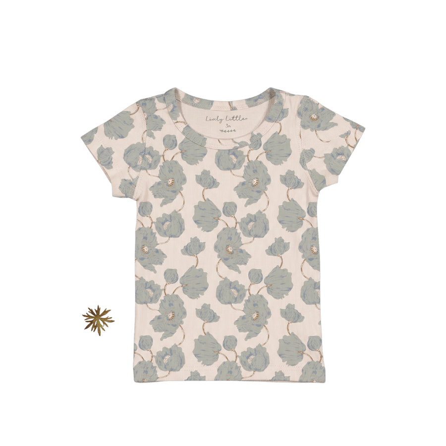 The Printed Short Sleeve Tee - Camellia