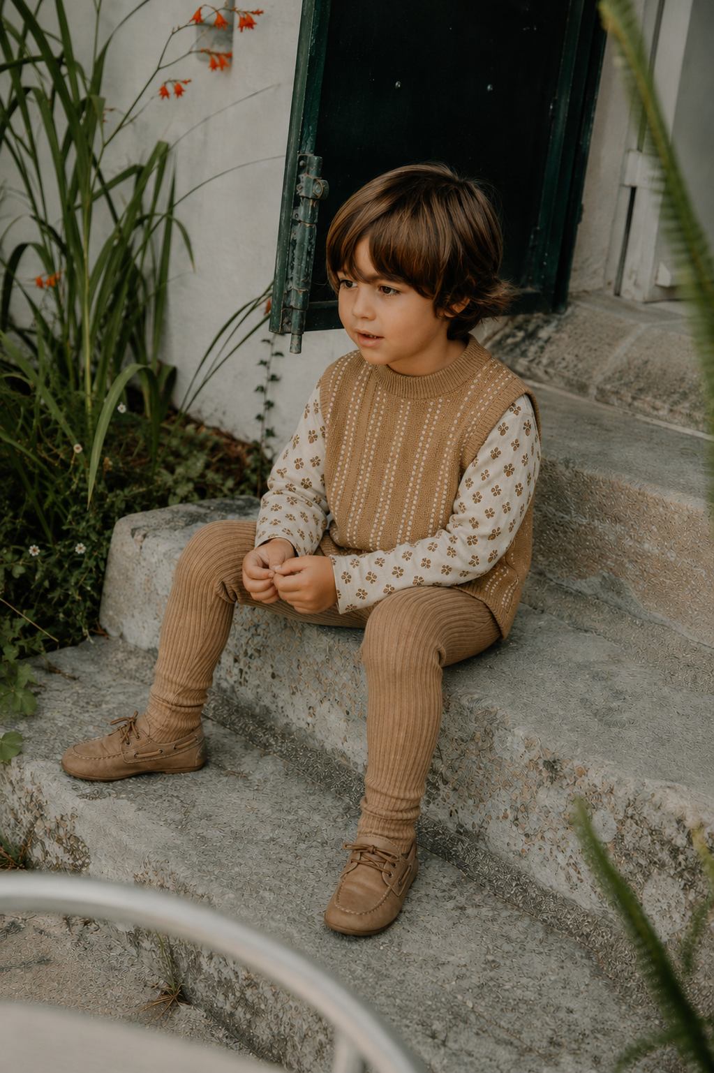The Knit Legging - Golden