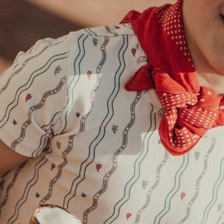 The Printed Romper - Meri Sea