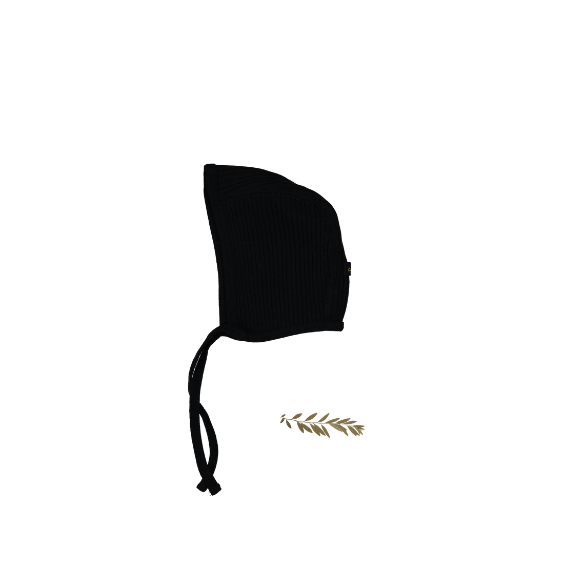 The Bonnet - Black Ribbed