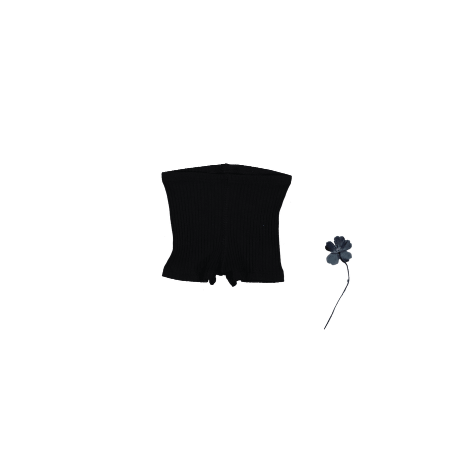 The Short - Black Ribbed