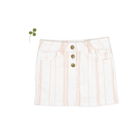 The Denim Skirt - Rose Stripe