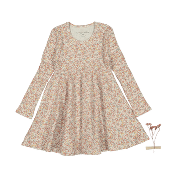 The Printed Long Sleeve Dress - Mist Floral