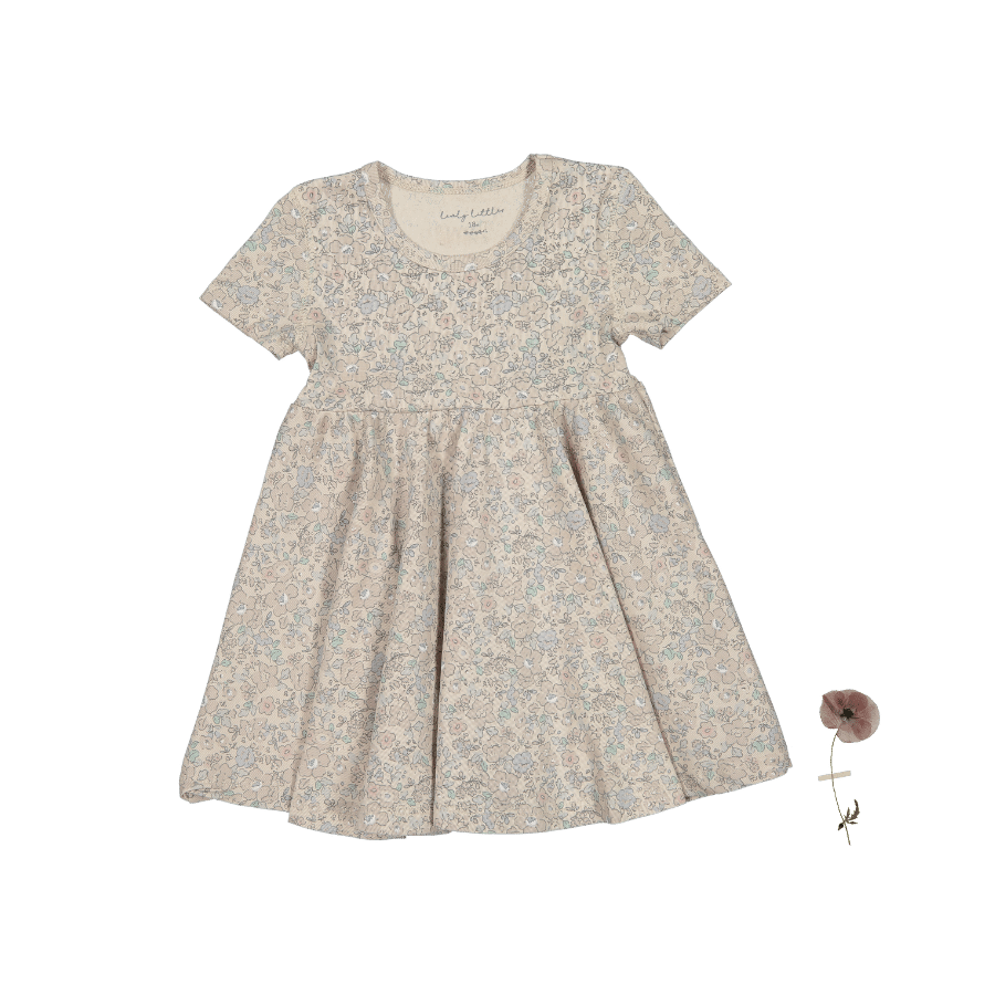 The Printed Short Sleeve Dress - Elise