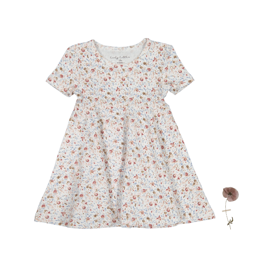 The Printed Short Sleeve Dress - Evelyn – Lovely Littles