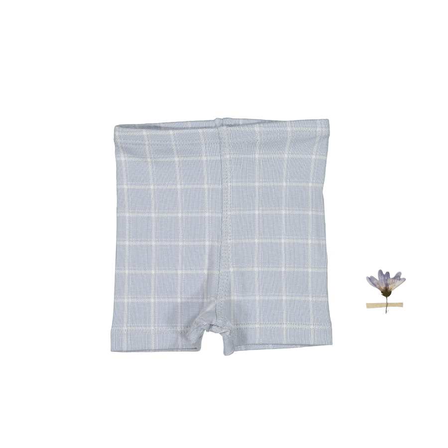 The Printed Short - Blue Grid