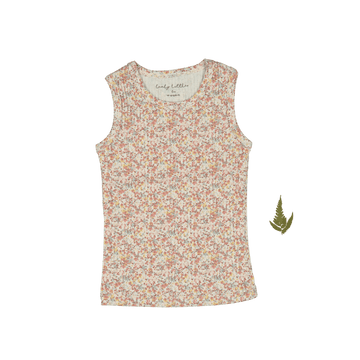 The Printed Tank - Mist Floral