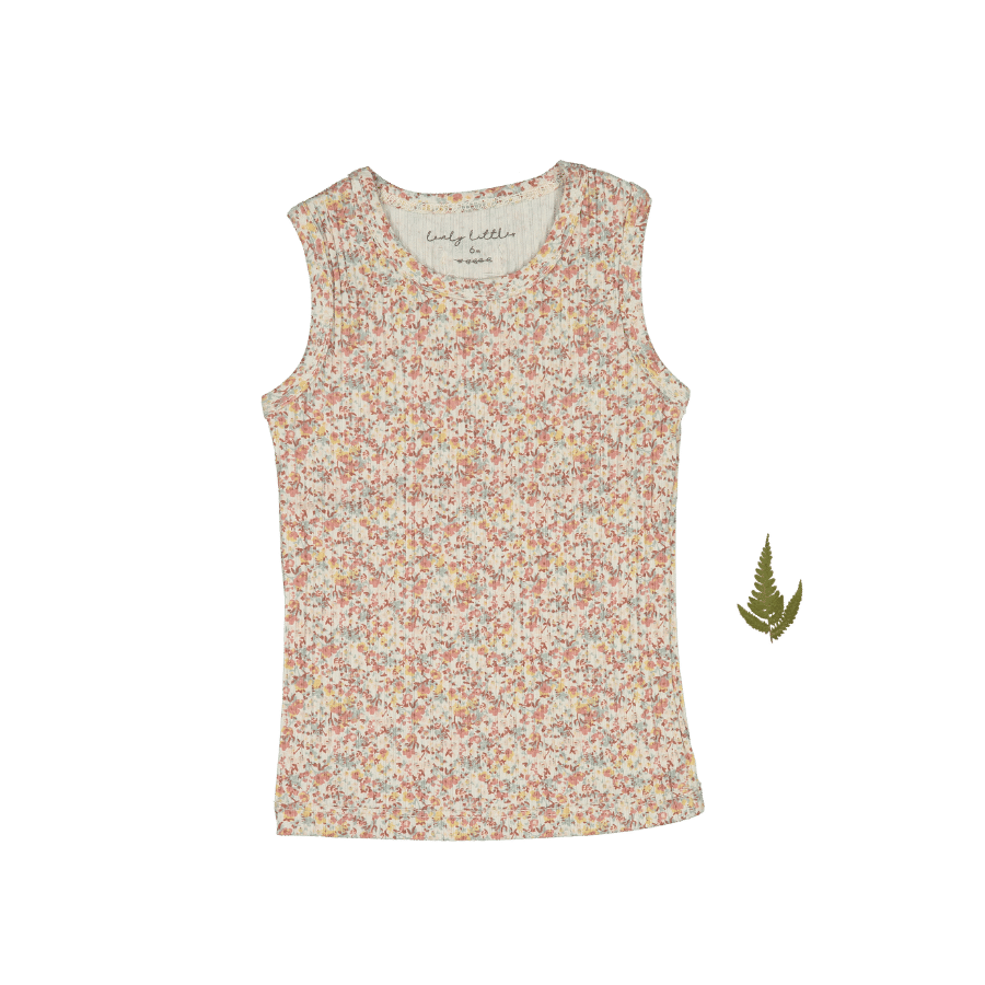 The Printed Tank - Mist Floral