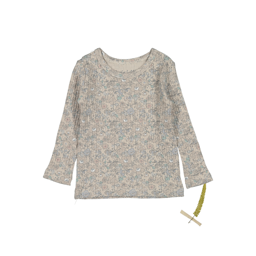 The Printed Long Sleeve Tee - Elise Ribbed – Lovely Littles