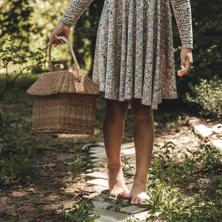 The Printed Long Sleeve Dress - Autumn Floral