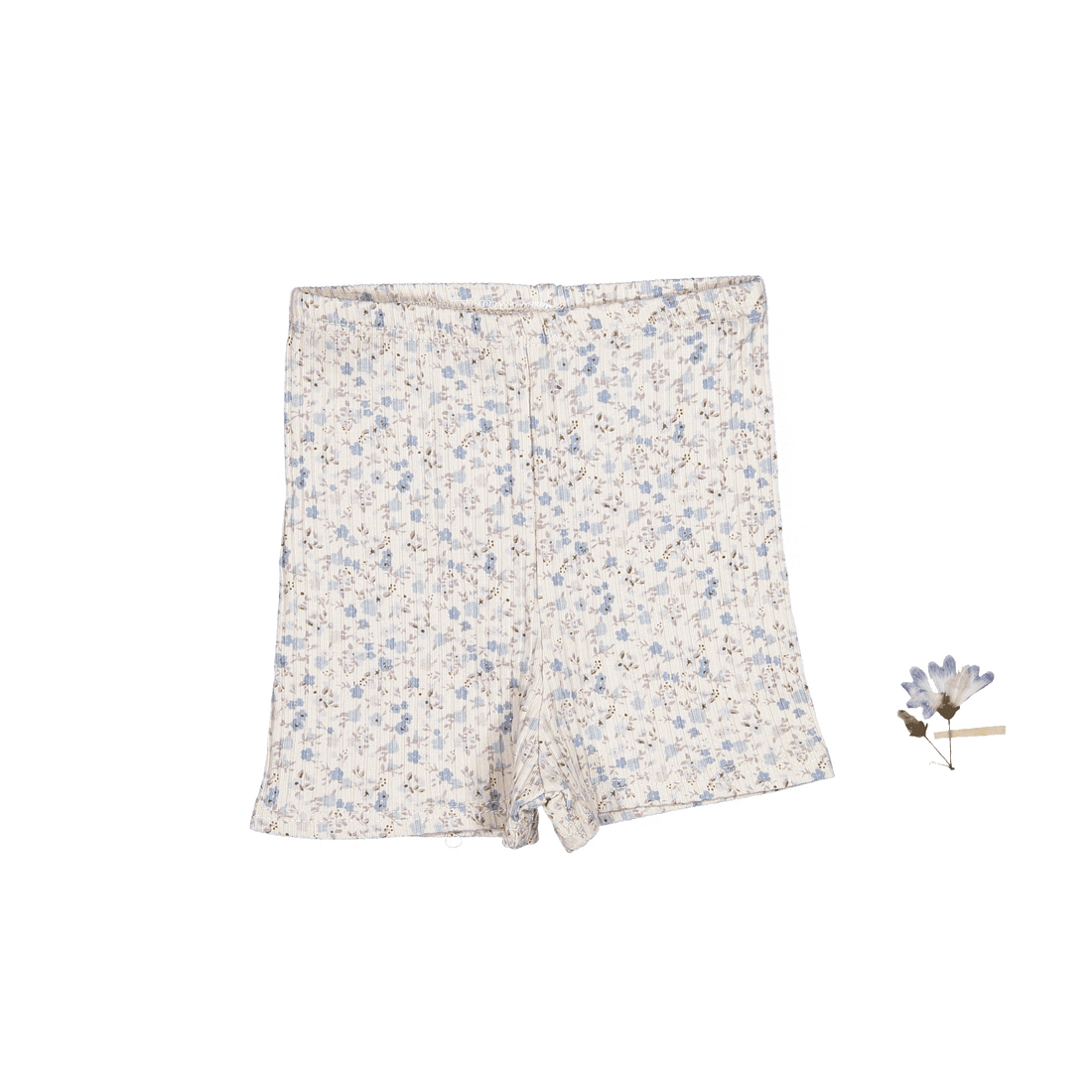 The Printed Short  - Dusty Blue Floral