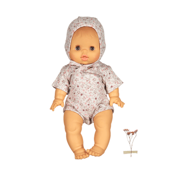 The Printed Doll Clothes - Dusty Mauve Floral