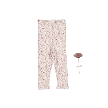The Printed Legging - Dusty Mauve Floral