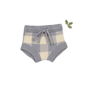 The Gingham Knit Bloomer - Slate