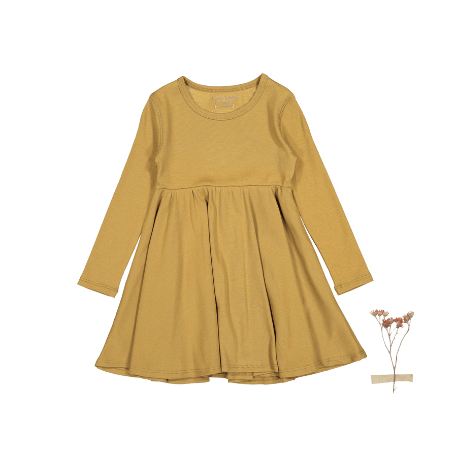 The Long Sleeve Dress - Golden