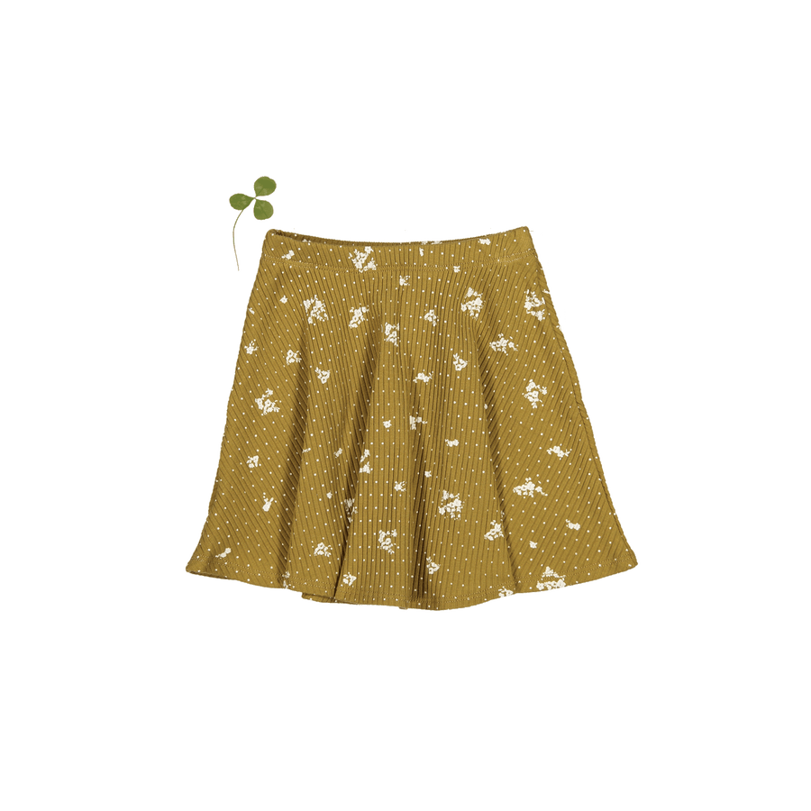 The Printed Skirt - Golden Floral