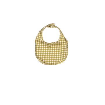 The Printed Bib - Golden Gingham