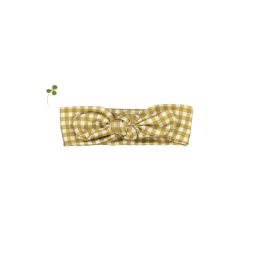 The Printed Headband  - Golden Gingham