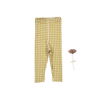 The Printed Legging - Golden Gingham