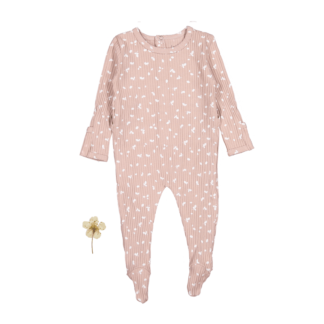 The Printed Romper - Mauve Petal