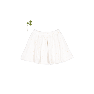 The Terry Skirt - Pearl Dot