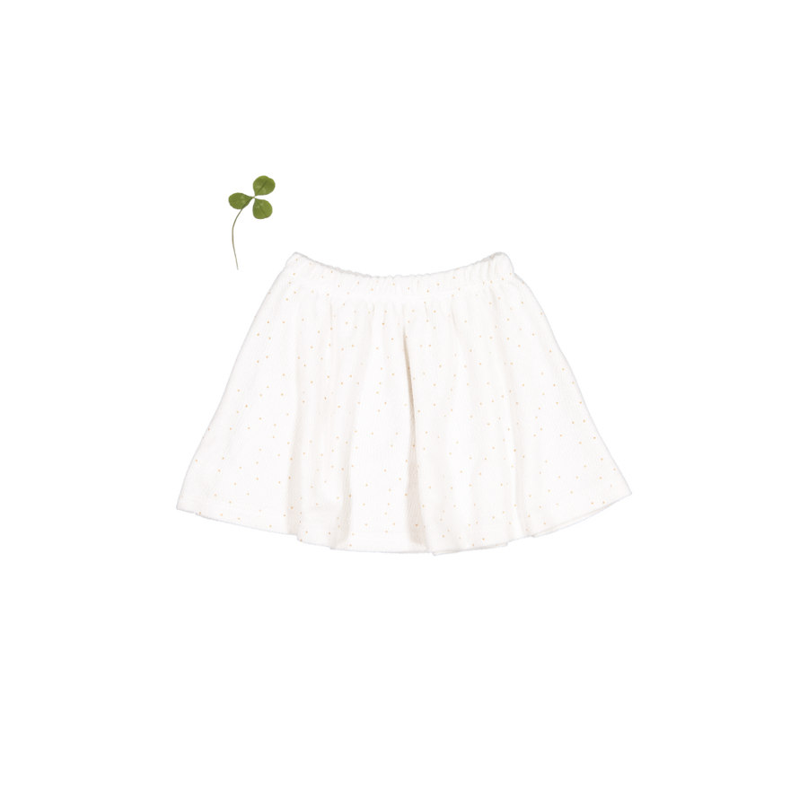 The Terry Skirt - Pearl Dot