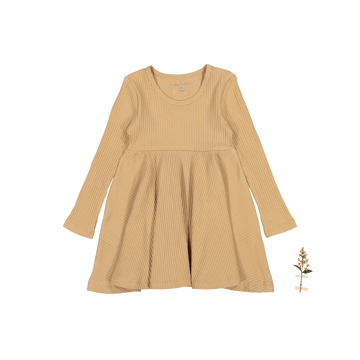 The Long Sleeve Dress - Tan