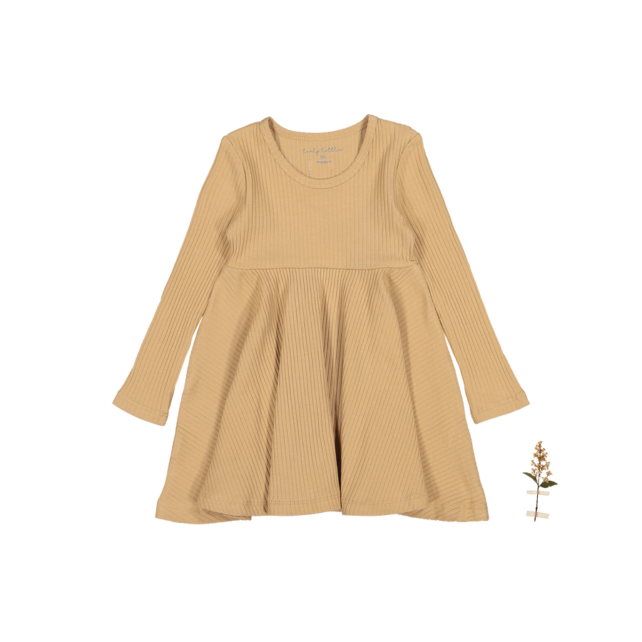 The Long Sleeve Dress - Tan