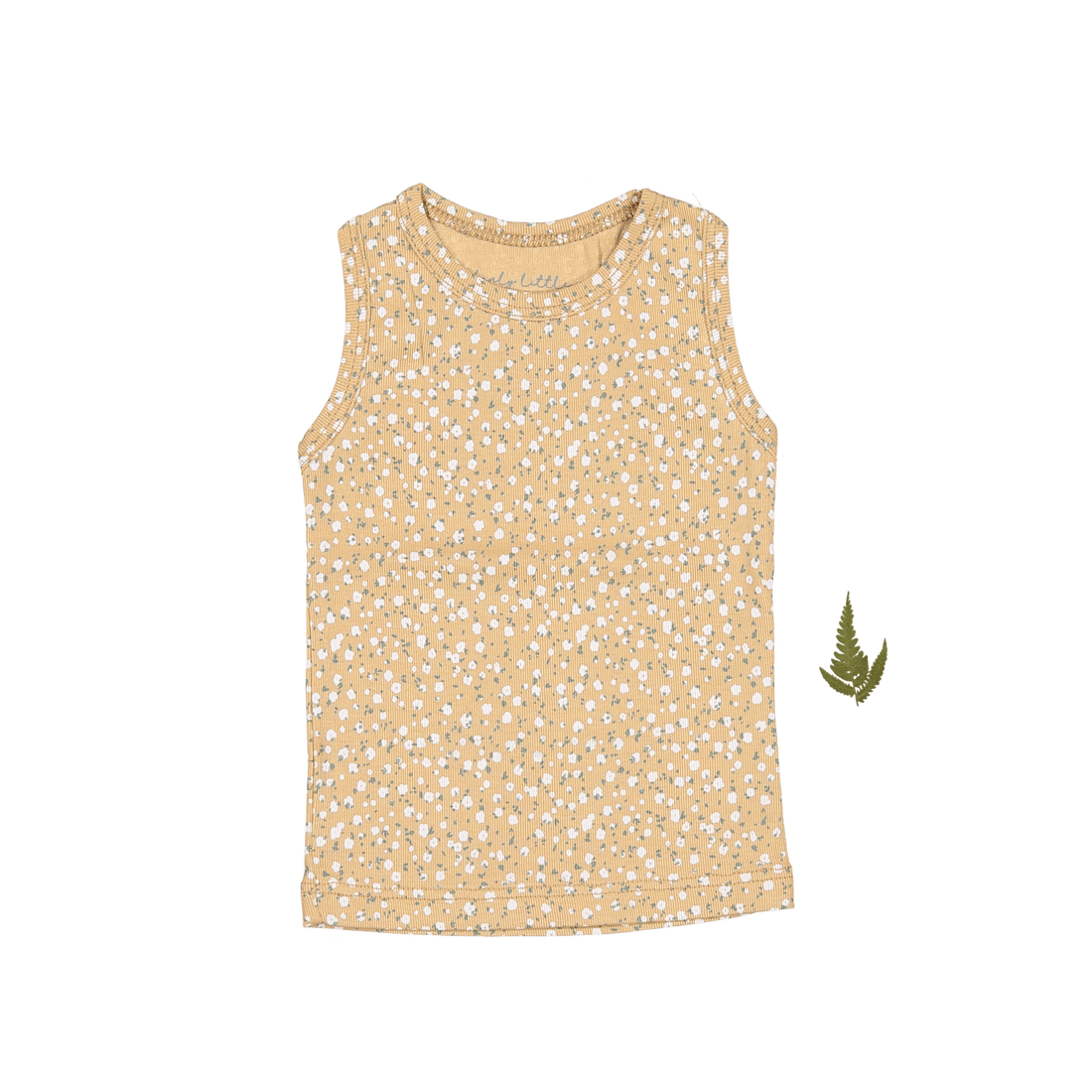 The Printed Tank - Tan Bud – Lovely Littles